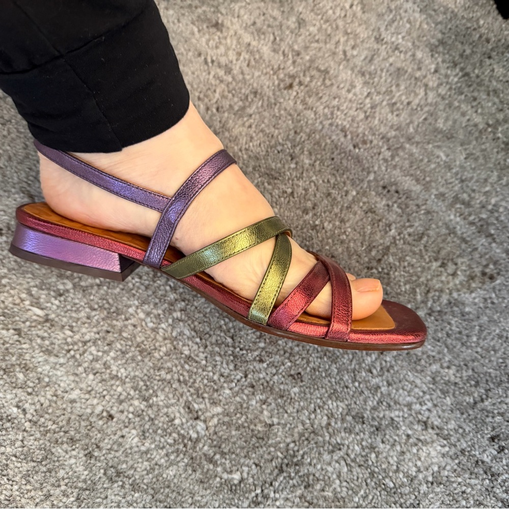 Chie Mihara Multicolor Strappy Sandals 36 NWOT - Picture 8 of 8